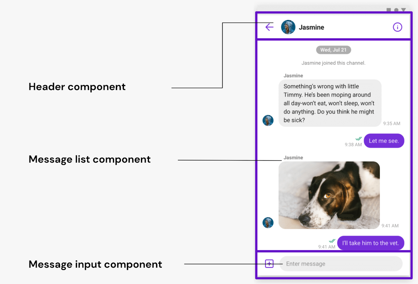 mobile chat UI architecture