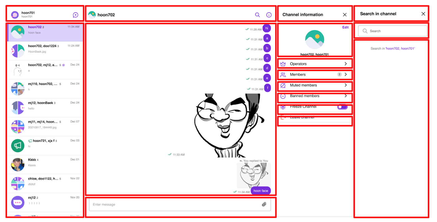 Modularized chat UI architecture