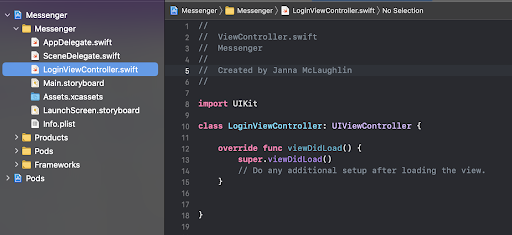 Tutorial Login Controller