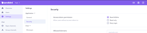 Tutorial Sendbird dashboard