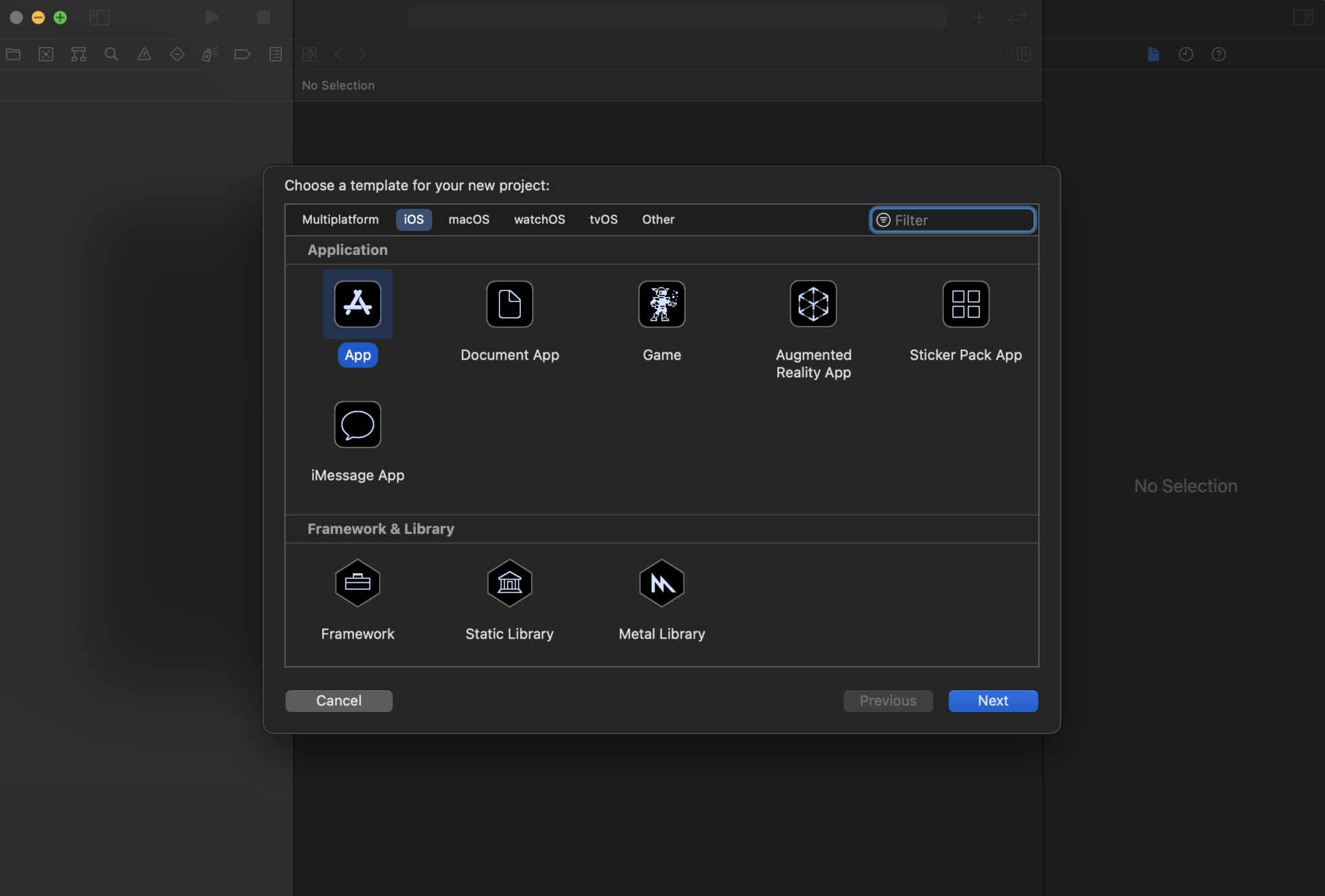 Tutorial Xcode template