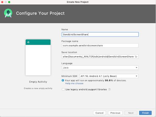 Tutorial configure project
