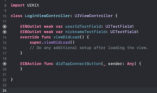 Tutorial didTapConnectButton