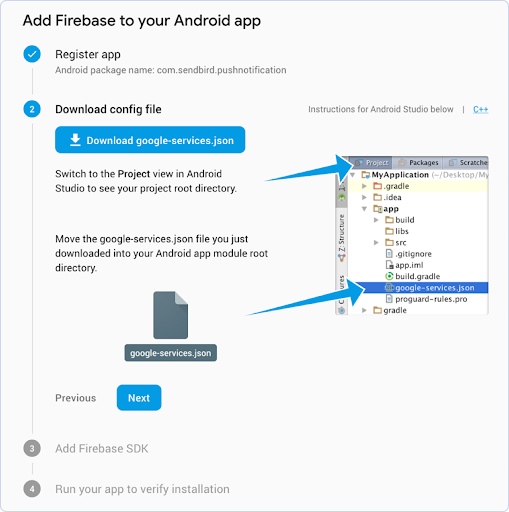 Tutorial Firebase settings