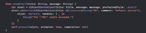 Tutorial optional helper method