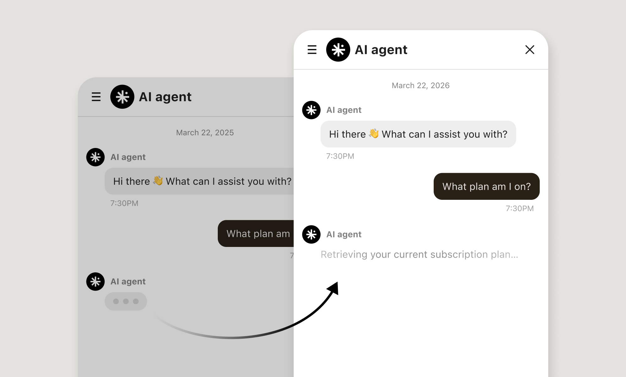 Thinking Messages: Real-time status updates while your AI agent works