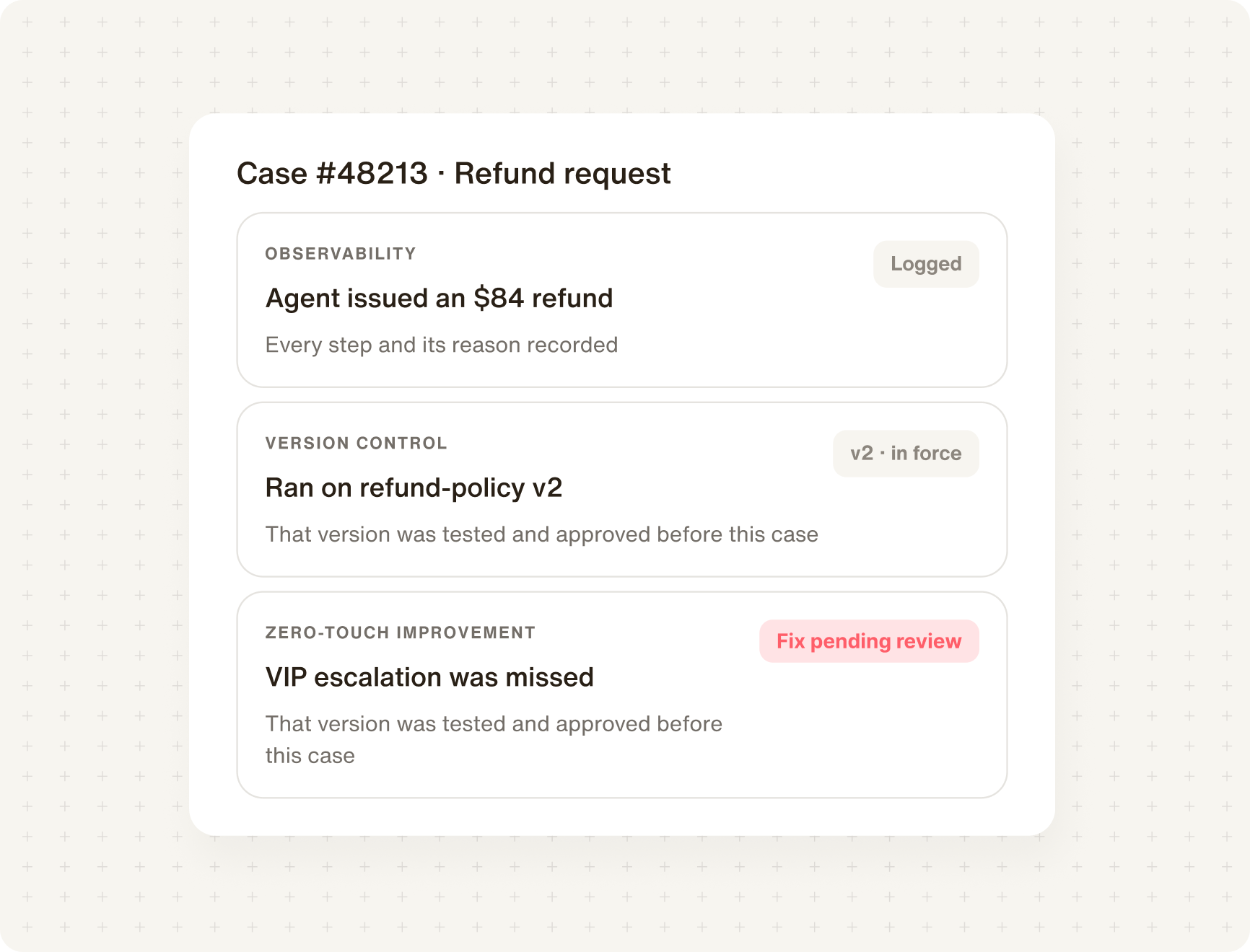 How does Trust OS keep an AI agent accountable?
