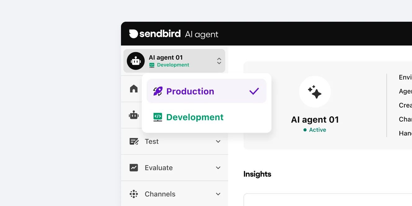 AI agent development or production environment selection