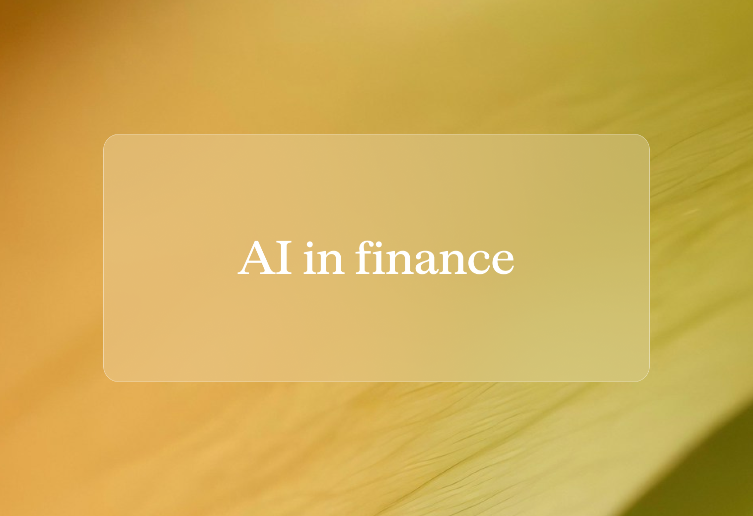 AI in finance: 24 examples of how AI is used in finance and banking