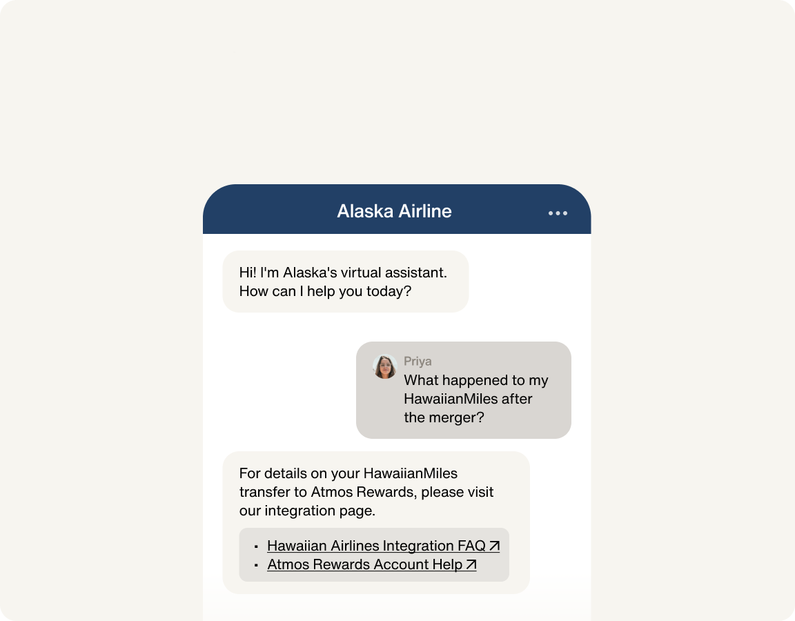 Air alaska airline virtual assistant desktop