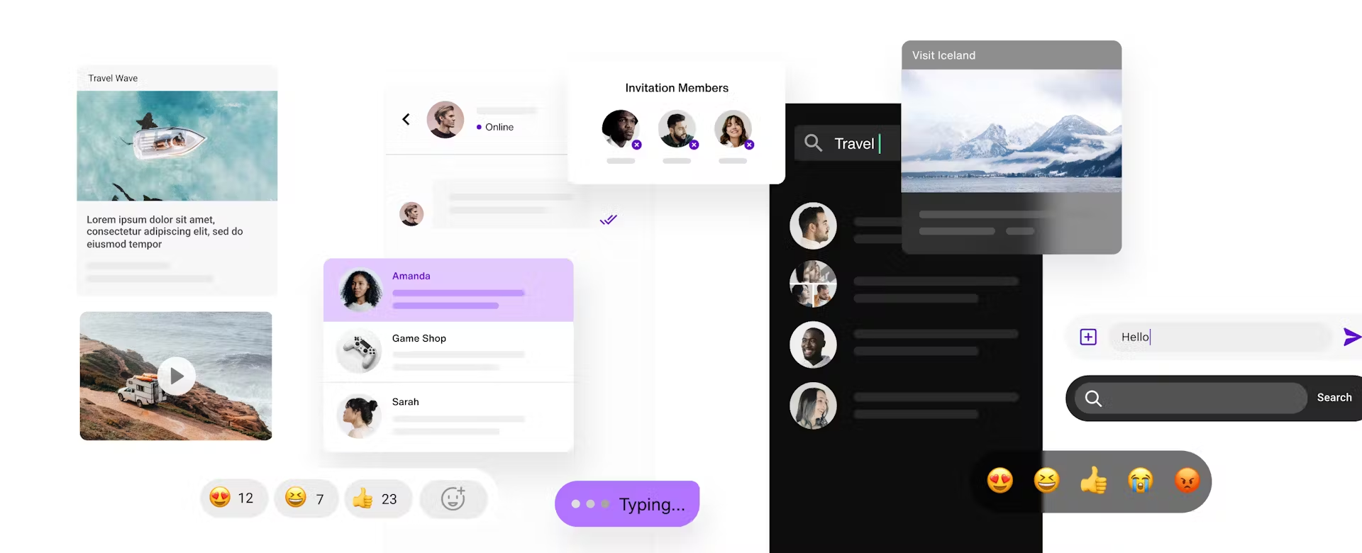 Figure 5. Chat UIKit with pre-made UI components