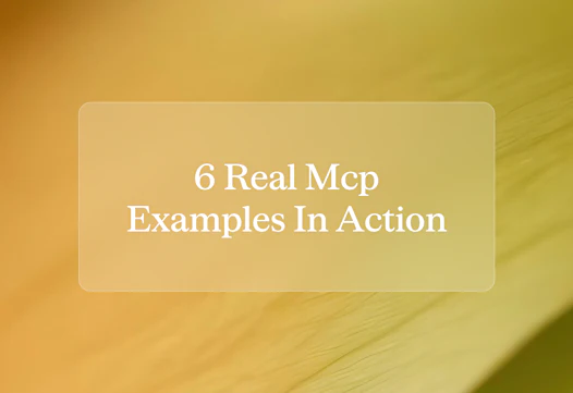 6 real MCP examples, and what people actually do with them