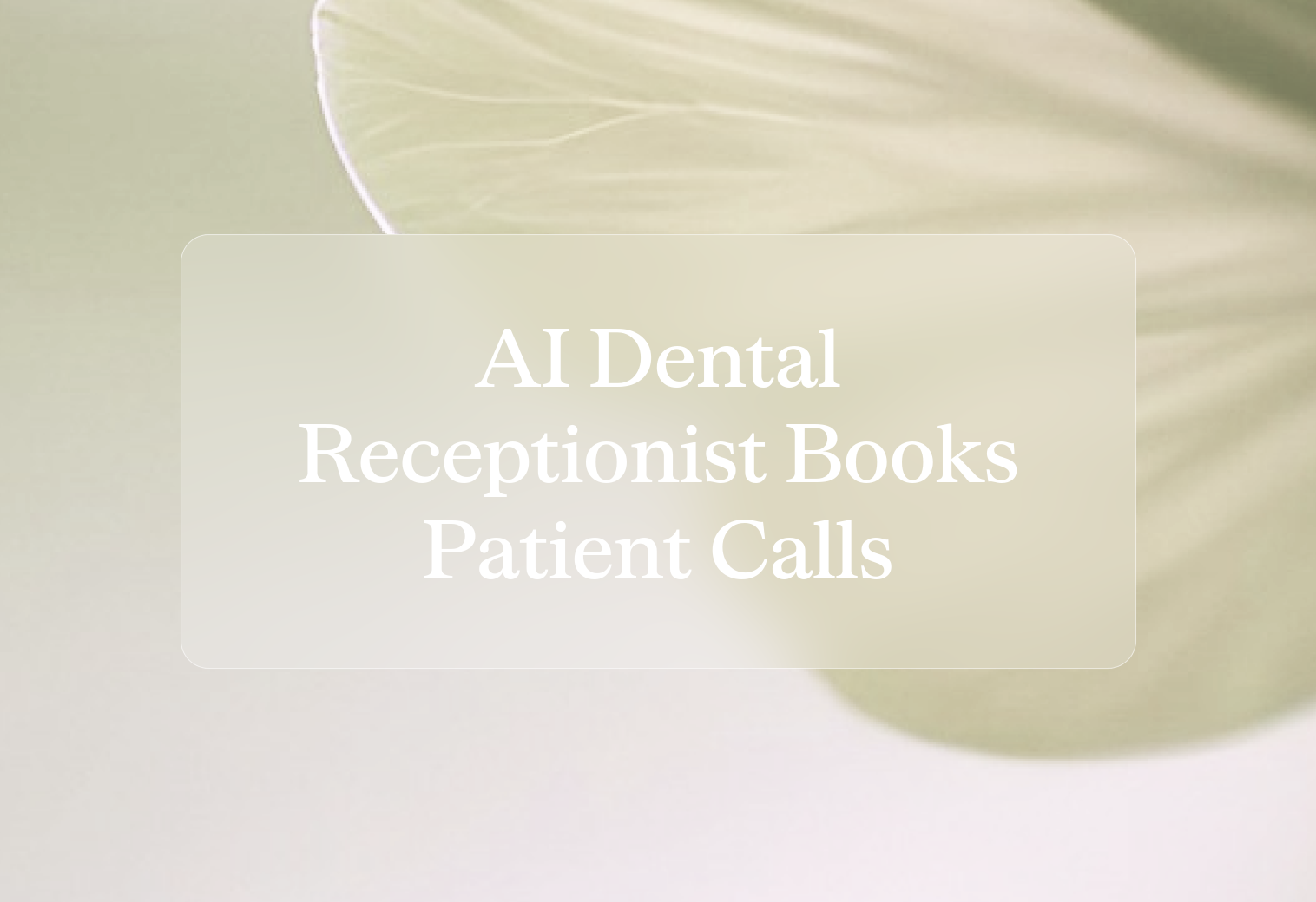 Cover ai dental receptionist how delightai books patie tnn2v3