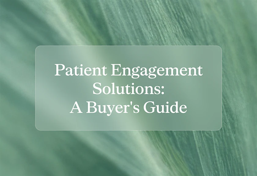 Cover patient engagement solutions a buyers guide for tkia15