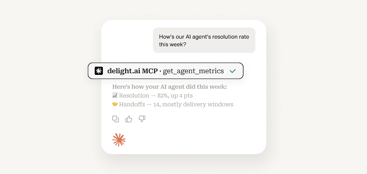 Delight Agent MCP: Your agent's data, in every AI you use