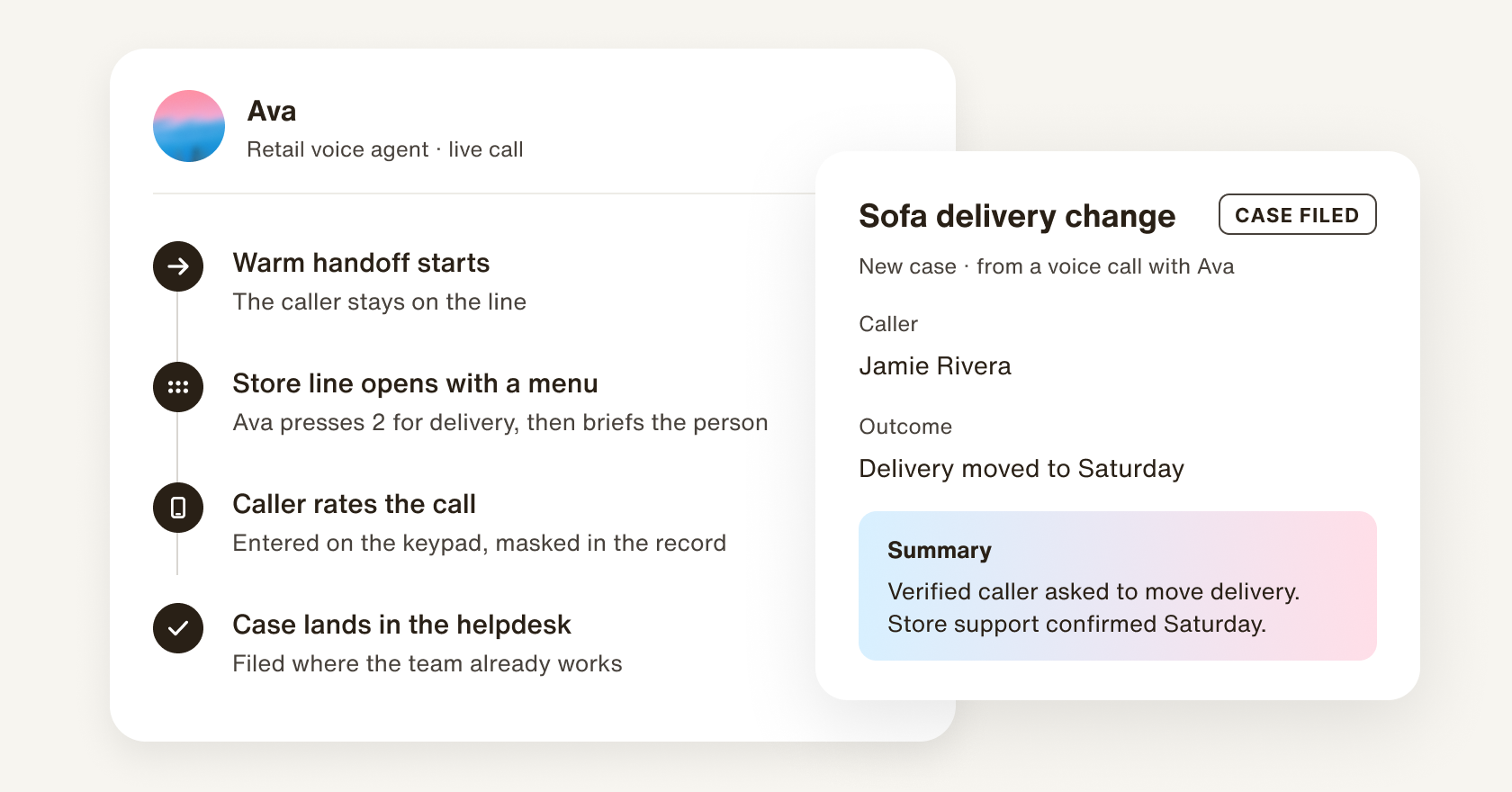 Delight.ai voice AI agent