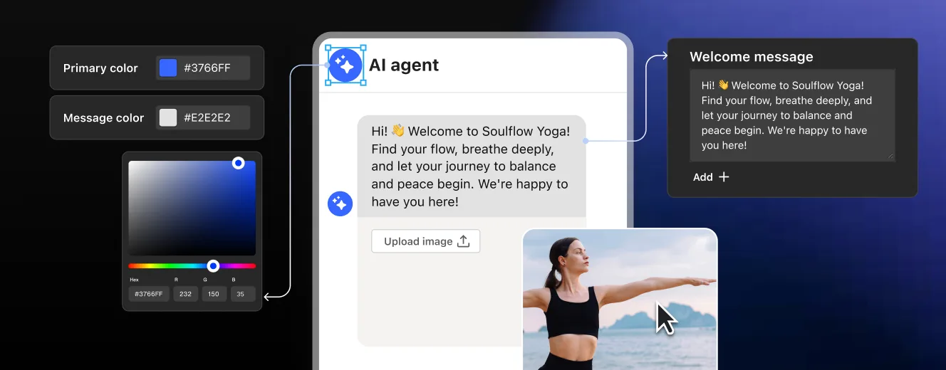 Sendbird’s AI agent builder makes it easy to create, test, and customize agent workflows.