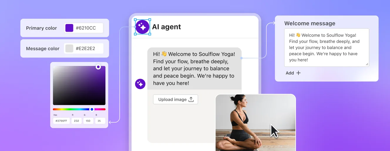 Sendbird's AI agent builder