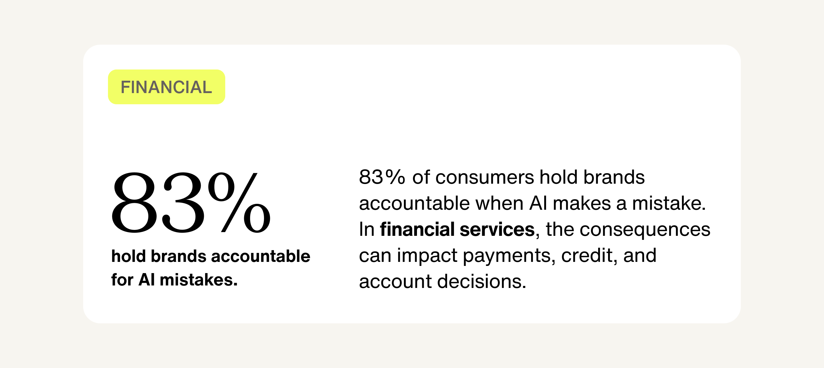 key finding in AI trust in financial services
