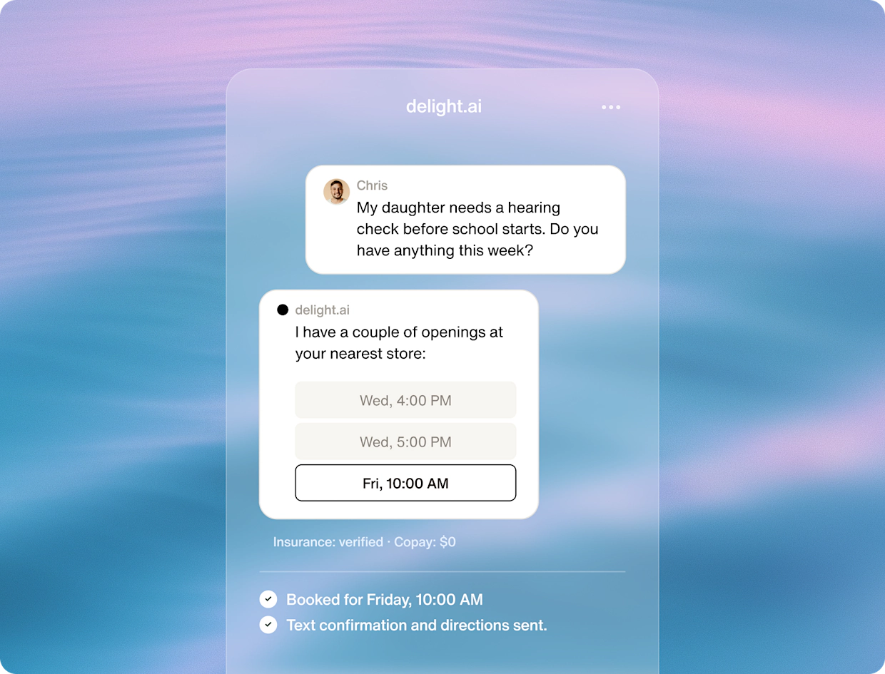 How does delight.ai handle appointment scheduling?
