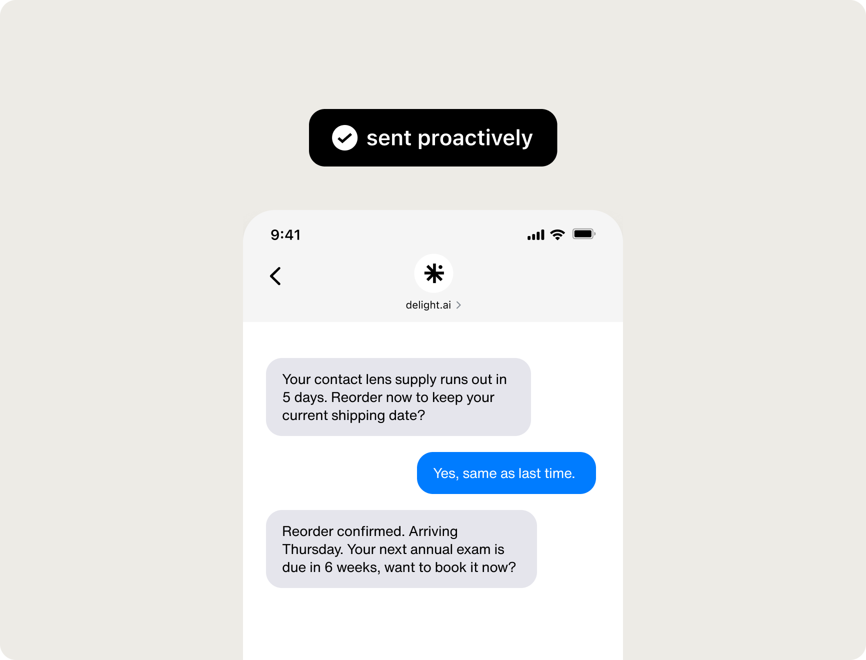 How does delight.ai follow up on refills, renewals, and subscriptions?