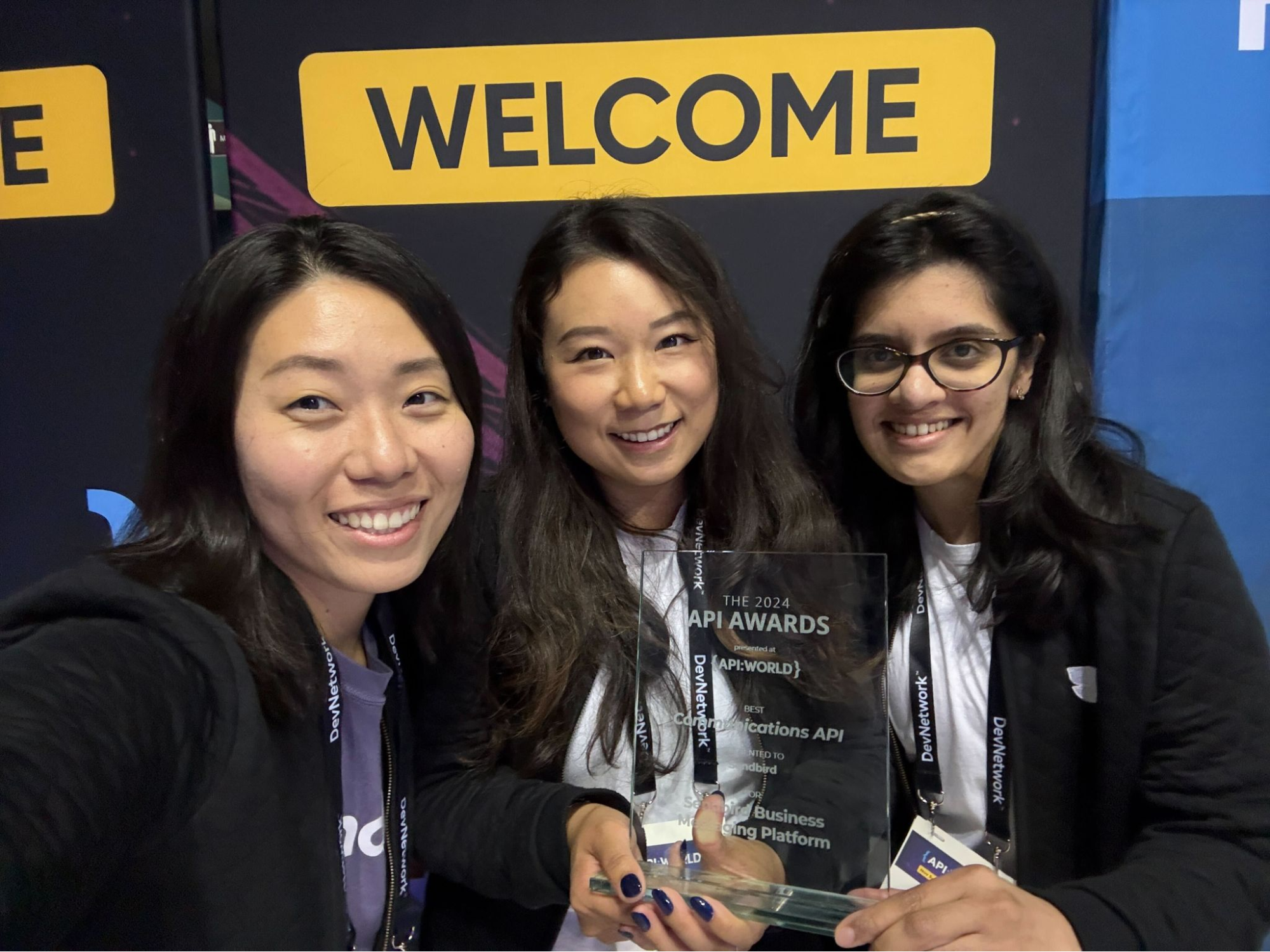 Sendbird’s Chief of Staff Yeji Yoon, Customer Lifecycle Marketing Manager Jackie Wang, and Content Marketer Shweta Joshi