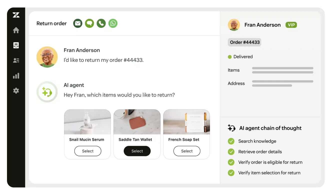 Zendesk AI agent
