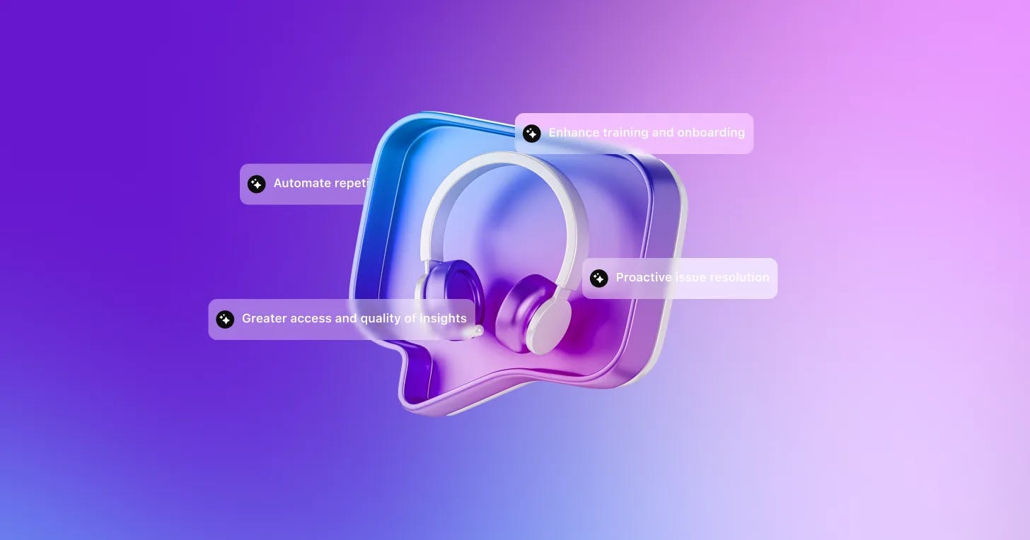 Improve support with an AI customer service agent