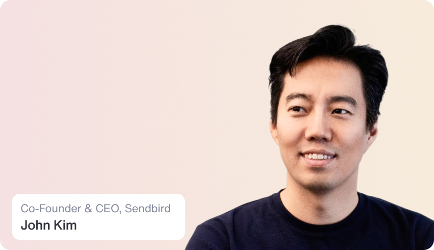 John Kim presenting at keynote