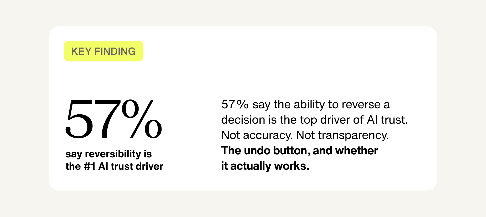 key finding in AI trust