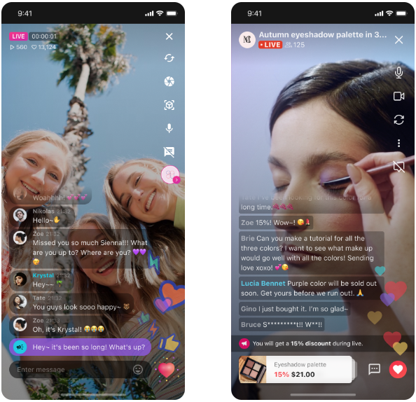 Beispiel Live-Streaming mit Sendbird