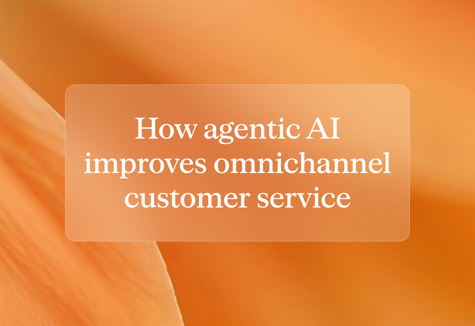 Omnichannel cx