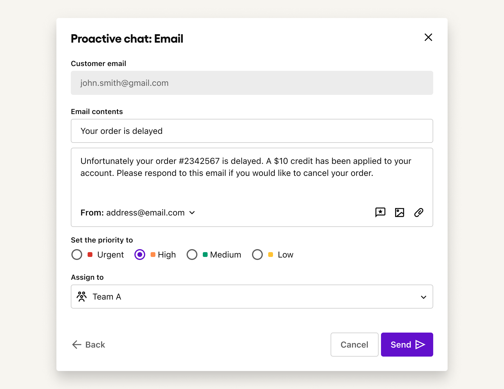 proactive email example