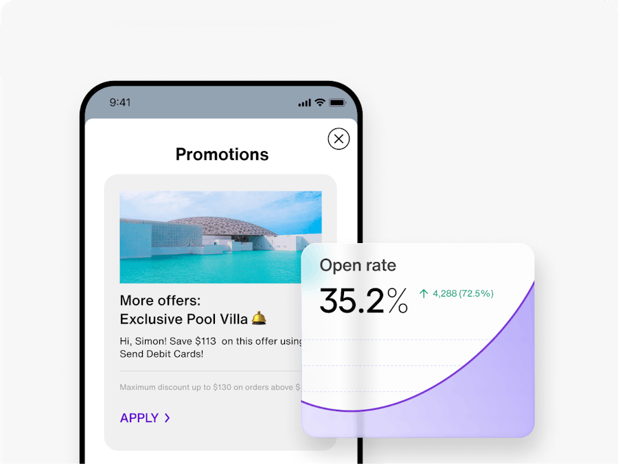 Promotions sendbird in app channel notifications