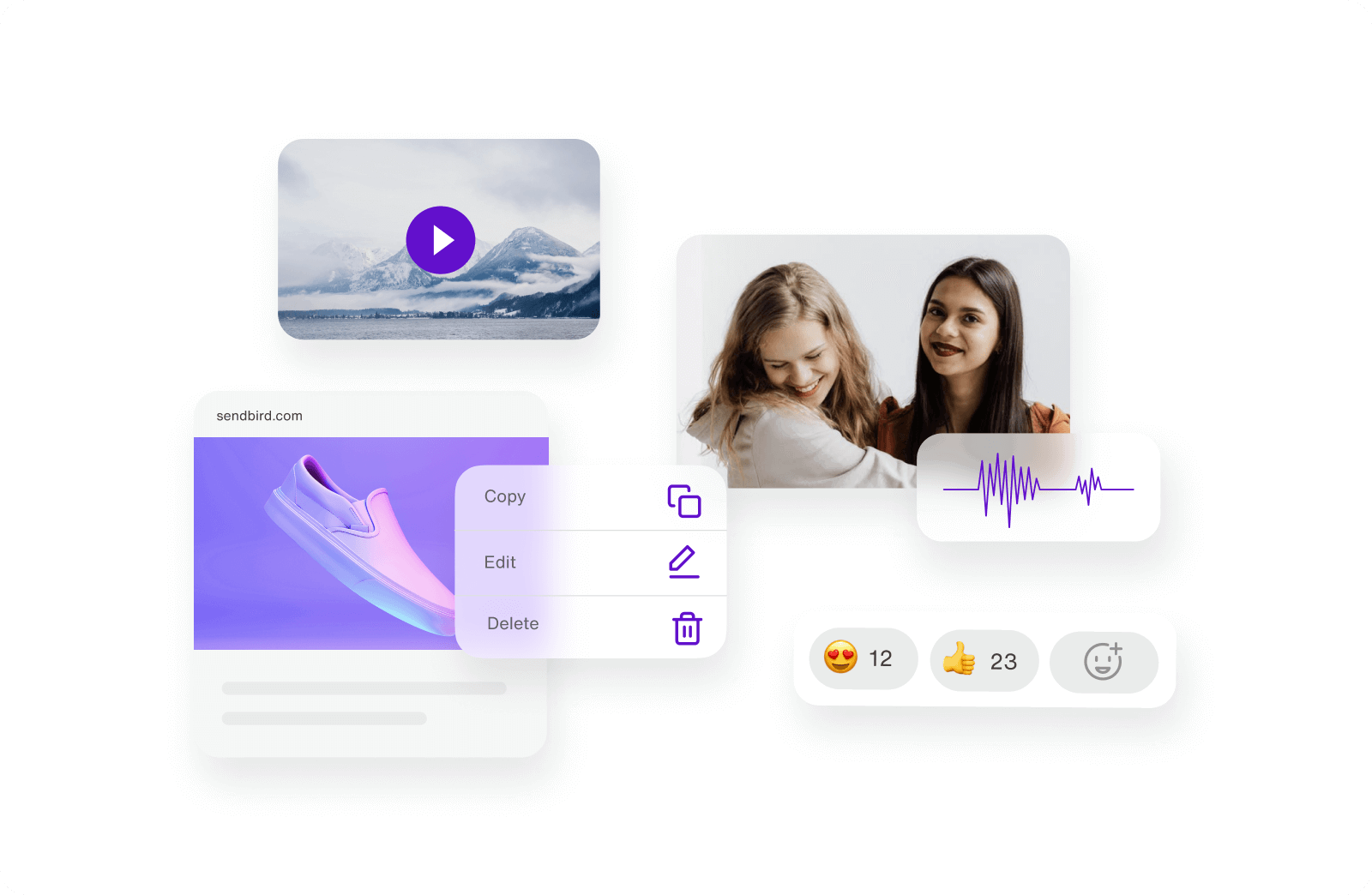 Conversations chat API | Group & direct messaging | Sendbird
