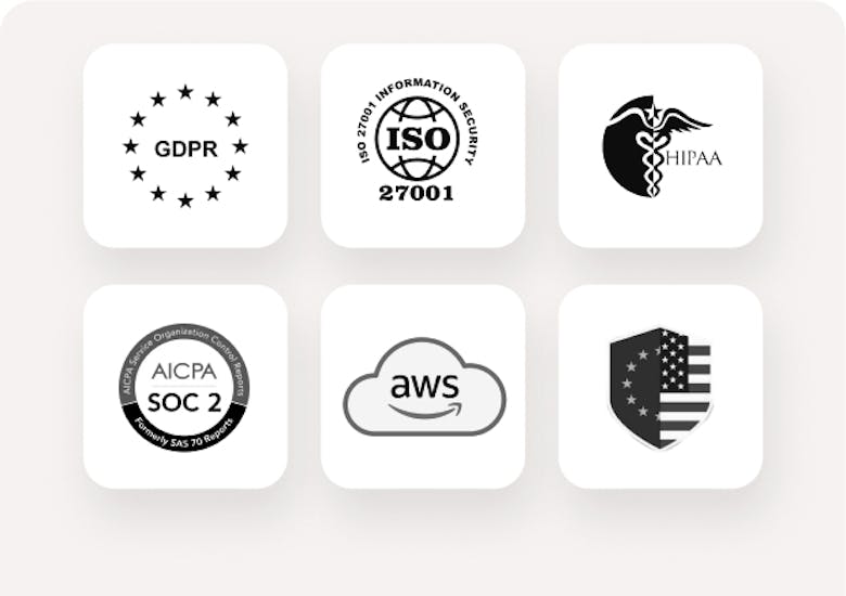 Security and compliance badges