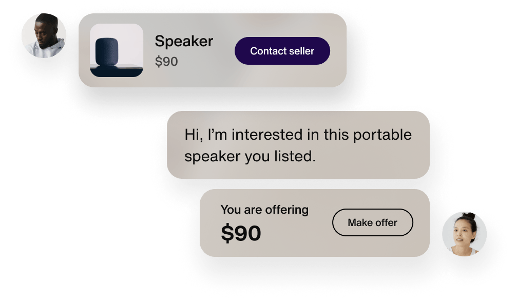 Sendbird buyer seller conversation