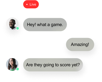 Solutions live streaming chat game