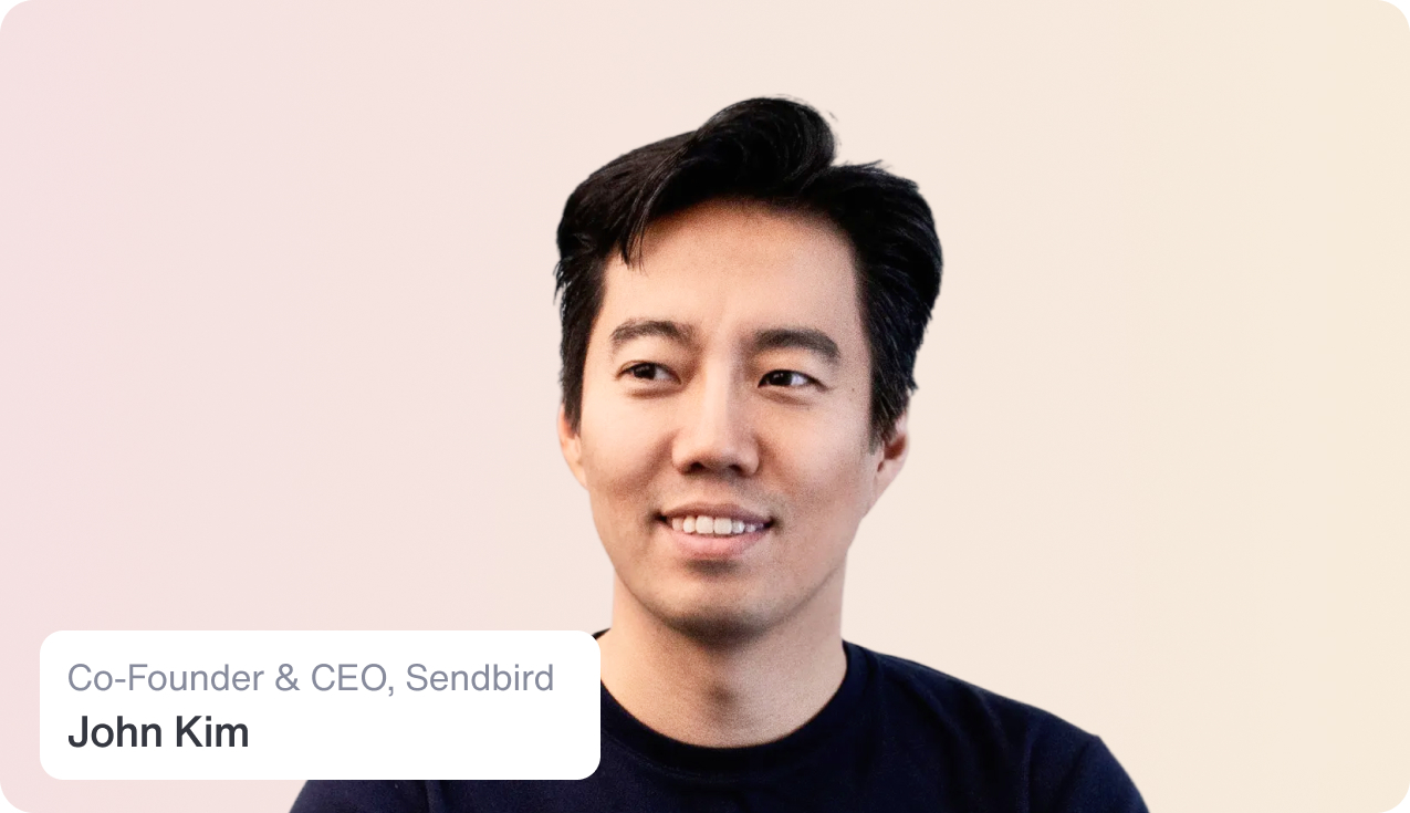 John Kim presenting at keynote