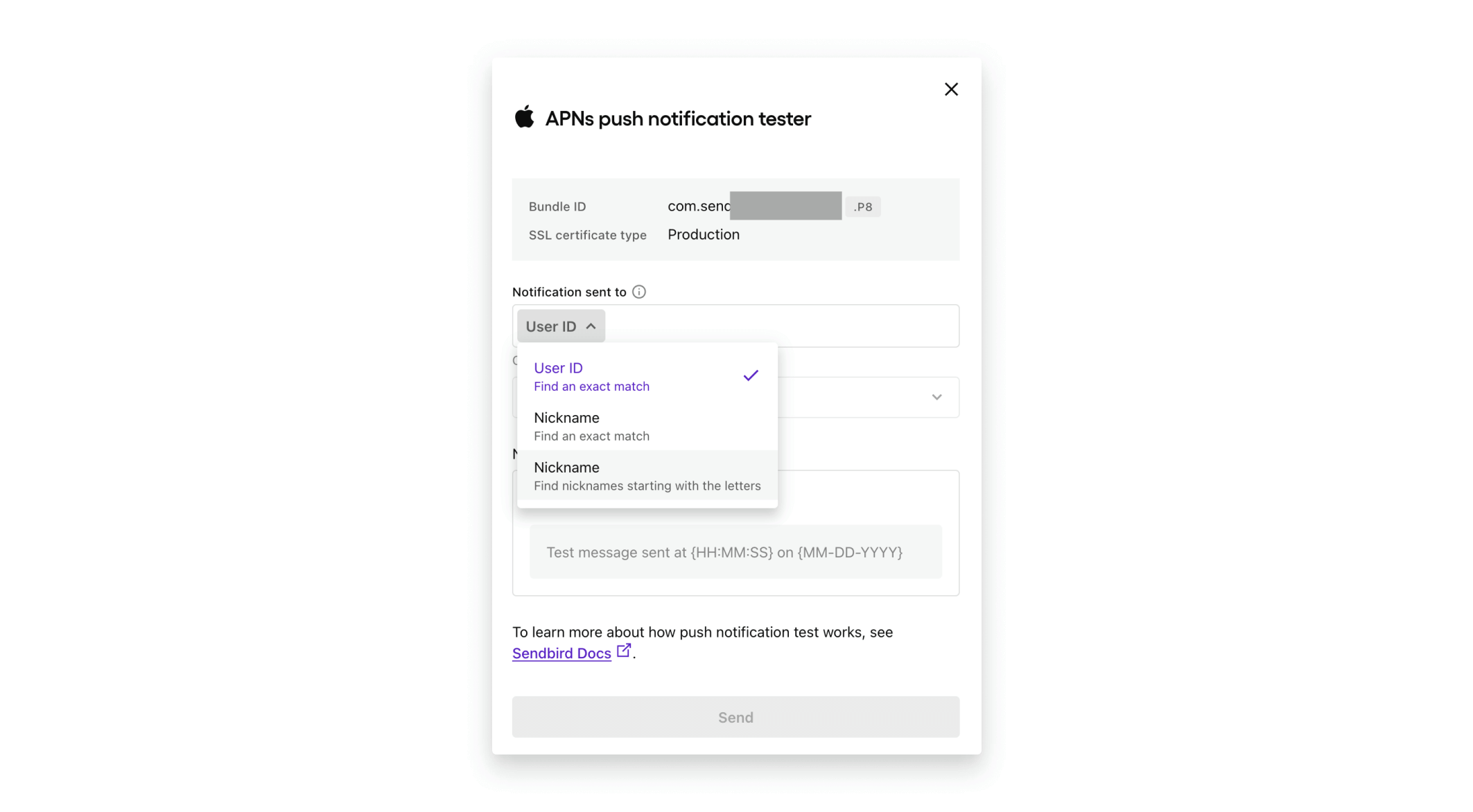APNs push notification tester