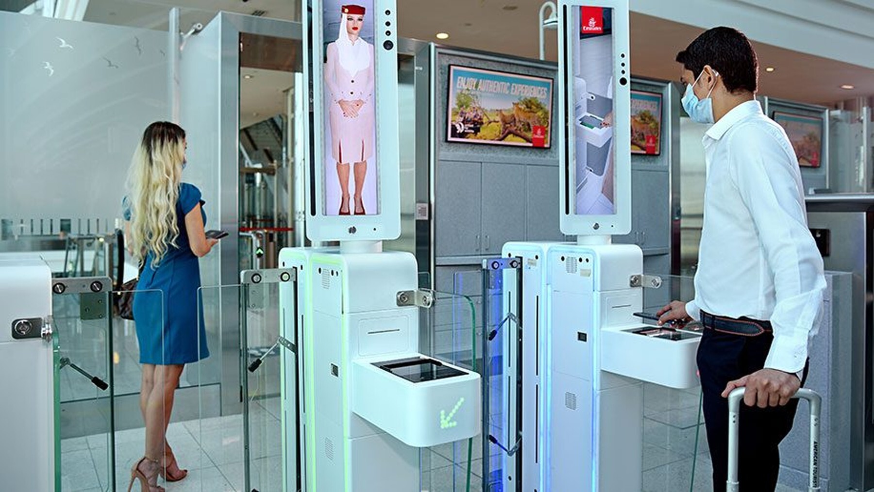Dubai’s "Travel Without Borders" program uses AI facial recognition to verify identities throughout the airport, removing the need for physical passport checks.