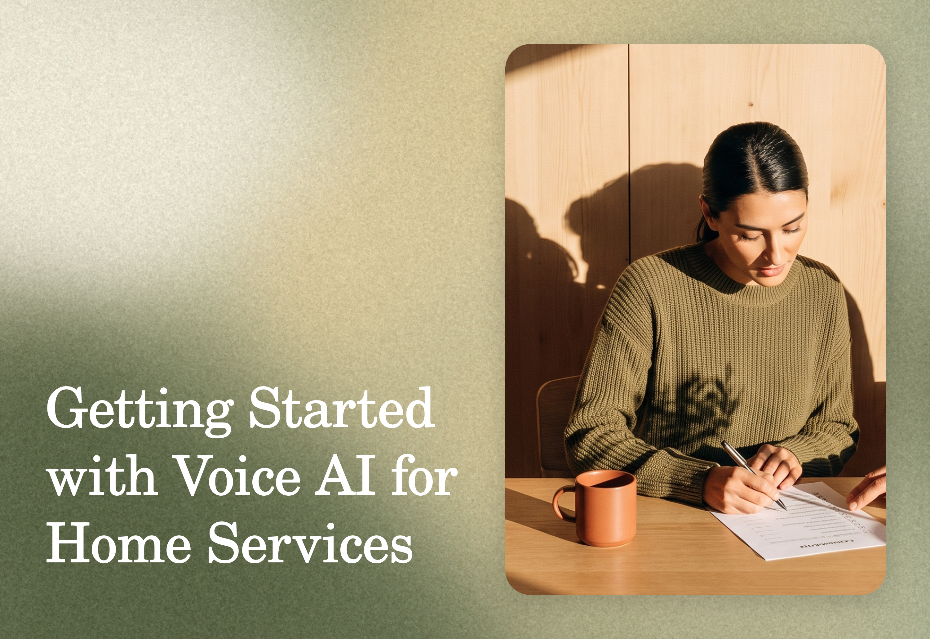 Voice ai home services getting started