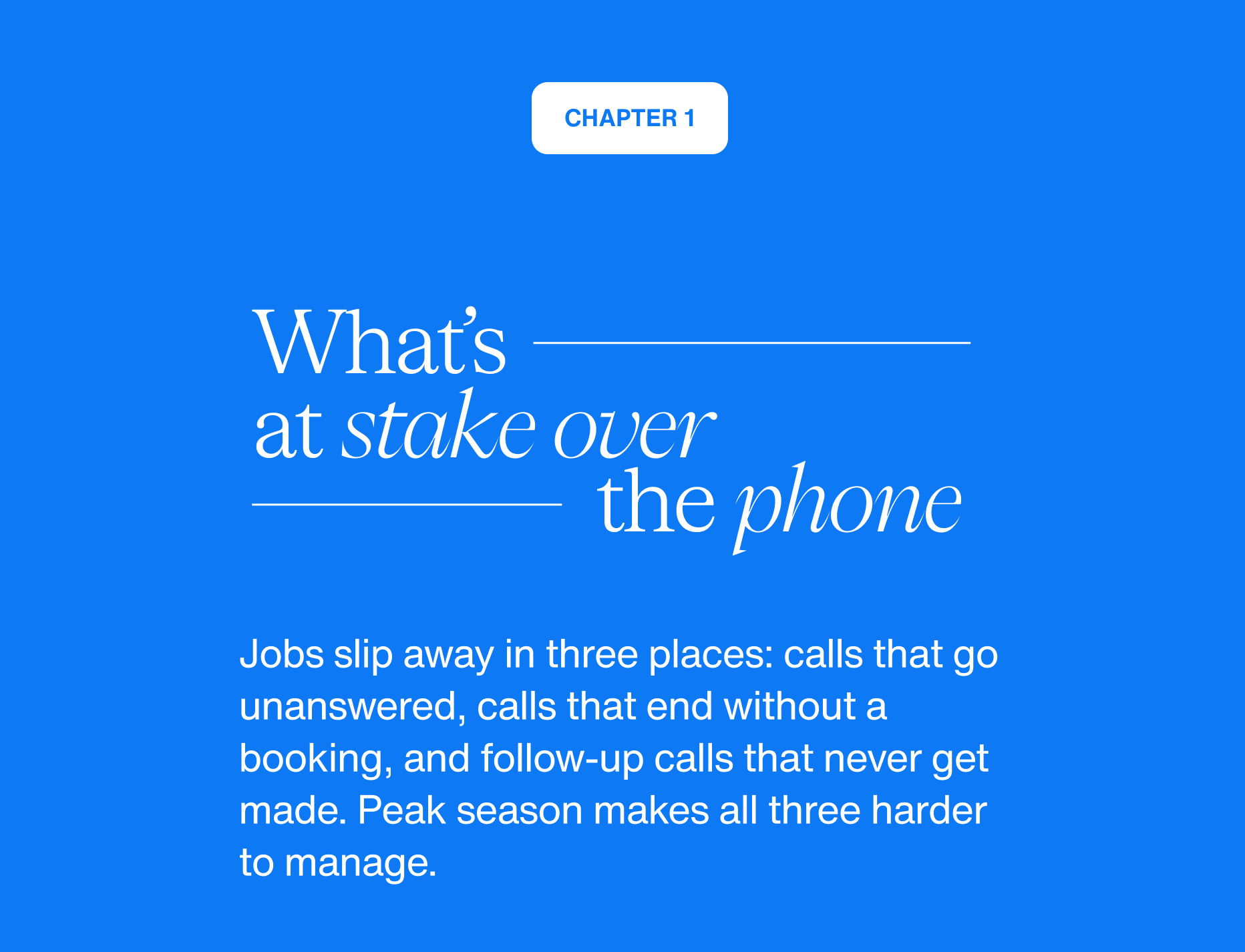 what's at stake over the phone