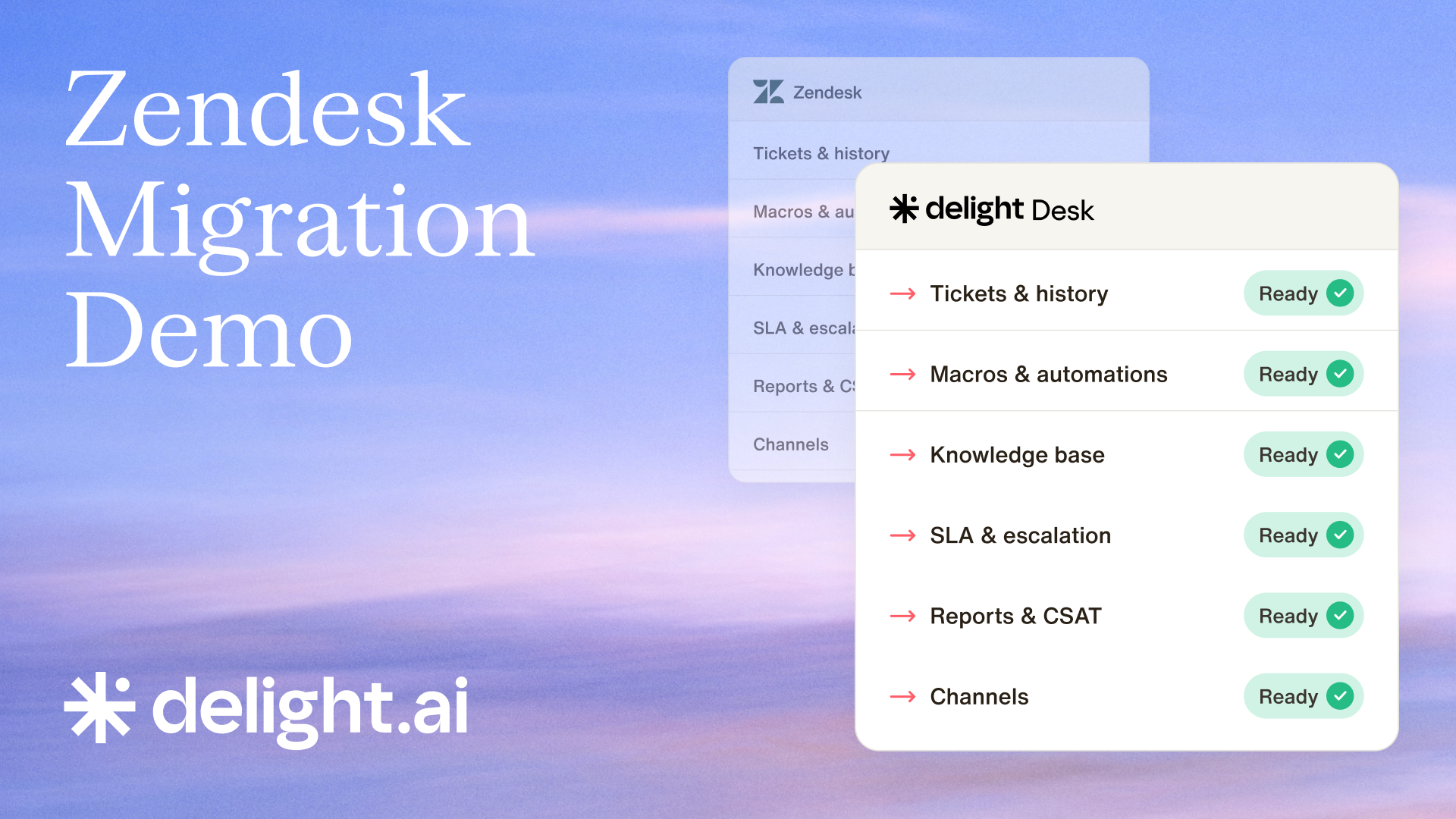 Zendesk migration demo